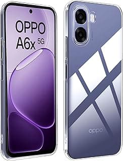 جراب لهاتف OPPO A6X/ A6K/ OPPO A6T 4G/5G، جراب شفاف لامتصاص الصدمات، سيليكون ناعم ورفيع