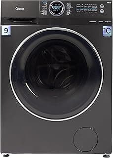 Washing Machine Front Load,MF200W90B/TTC, 1400 RPM, Turbo wash, Steam, Inverter, Add Garment, Lunar dial 9 KG, Titanium Grey