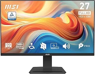 MSI برو MP273L E14، 27 بوصة، 144 هرتز + 1 مللي ثانية MPRT + AMD فري سينك™