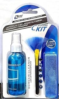 Zero Screen Cleaner With Small Brush And Small Towel - Multi Color