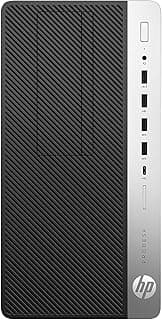 كمبيوتر مكتبي اتش بي برو ديسك 600 G4 مايكرو تاور بمعالج انتل سداسي النواة i5-8500 3.0GHz وذاكرة رام DDR4 سعة 8GB وSSD 256GB ومنفذ نوع سي ومنفذي عرض وكيبورد وماوس أسود ويندوز 10