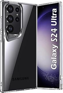 جراب موبيلاك Dl3 لهاتف سامسونج Galaxy S24 Ultra شفاف، حماية شديدة التحمل 3 طبقات [مضاد للاصفرار] [حماية عسكرية من الصدمات] - شفاف