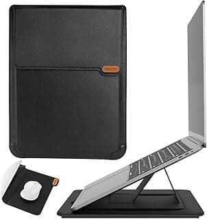13-14 Inch Laptop Case with Stand, Durable and Adjustable Carrying Bag with Mouse Pad for MacBook Pro and MacBook Air 13", Surface Book 13.5", iPad Pro 12.9"