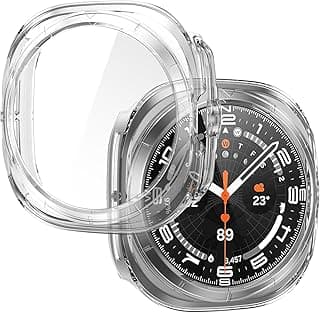 Soft TPU Bumper Case Cover for Samsung Galaxy Watch Ultra (47mm) (Flexible|Silicone|Transparent)