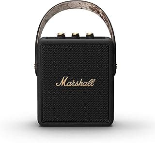 STOCKWELL II Portable Bluetooth Speaker with 20+ Hours of Playtime — Black & Brass (2 Year Warranty)