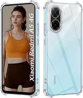 Cover Compatible with Xiaomi Redmi A5 4G Case, with Bumper Airbag Shockproof Full Protection, Protective Case in Silicone TPU Ultra-thin and Soft - Transparent