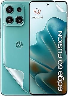 سكرين بروتكتور مرن لهاتف Motorola Edge 60 Fusion (عبوة من 2) تغطية أمامية وخلفية، نحيف جداً، مضاد للخدش