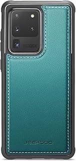 Phone Case Compatible with Samsung Galaxy S20 Ultra Luxury PU Leather Back Cover Cover Compatible with Samsung Galaxy S20 Ultra (Green)