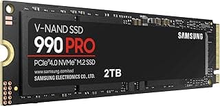 وحدة تخزين SSD من سامسونج 2 تيرابايت موديل 990 برو بسعة 2.0 TB بتقنية PCIe 4.0 متوافق مع سطح المكتب و المحمول و بلايستيشن 5