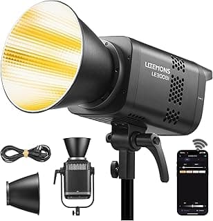 إضاءة فيديو LED ثنائية اللون Godox LE300Bi LITEMONS، إضاءة فيديو بهيكل معدني بالكامل، 2800-6500K CCT، اتصال NFC بلمسة واحدة، CRI98 & TLCI98، 11 تأثير إضاءة، توافق مع قاعدة Bowens