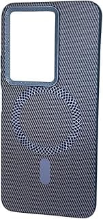 3mara store Compatible with Vivo Y29 Case Carbon Stripe New Design High Quality Shockproof Case Cover (Brown)