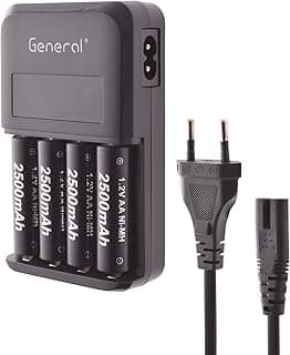 Battery Charger 15W Max With Cable and 4 Stones - Black