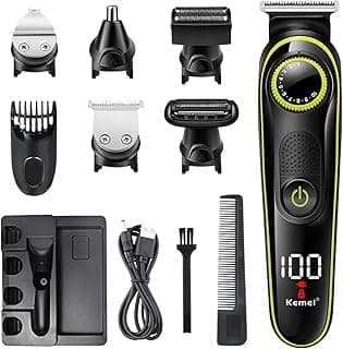 All-in-One Trimmer Series, Professional Body Facial Ear Nose Hair Trimmer Mens Beard Grooming Kit Mustache Trimmer, Cordless Electric Hair Clippers Haircut, Gifts for Dad Boyfriend Husband