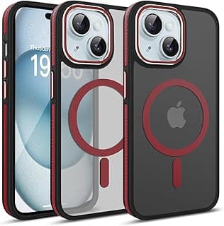 for iPhone 15 Case, iPhone 15 Phone Case [Compatible with Magsafe ],Slim Magnetic Case for iPhone 15 6.1" Red