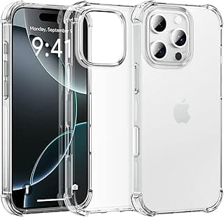 Case Compatible with iPhone 16 Pro Max, Cover Silicone Transparent TPU Gorilla Anti-shock Shockproof Corners - Clear