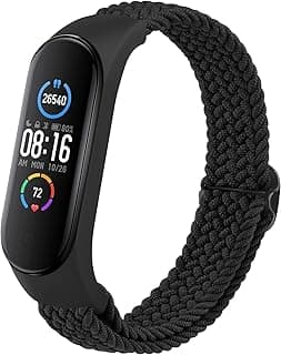 سوار معصم نايلون Dl3 متوافق مع شاومي Mi Band 7/6/5/4/3، سوار رياضي مرن ومضفر قابل للتعديل، إكسسوارات ساعة ذكية