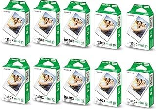 Party pack, Instax Film Mini, bundle of 10 packs, 100 Shot film White border
