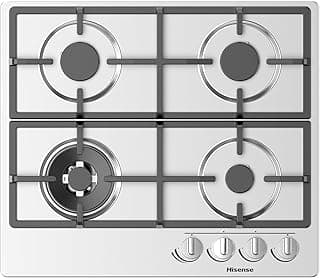 Hisense Built-in Hob 60cm Gas Full Safety H/W Silver GM663XHF