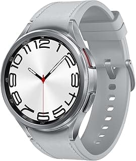 Galaxy Watch6 Classic Smartwatch, Silver, 43mm, Bluetooth Sleep Coaching, Fitness Tracker, 1 Year Warranty/Local Version