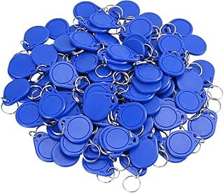 100pcs RFID Key Fob ID Card Key Tags 125KHz RFID EM-ID Card Keyfob for Door Access Control - Read Only (100 PCS Keyfobs)