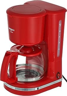 ماكينة قهوة Flair، SH-1210، 870 وات، 12 كوب، أحمر