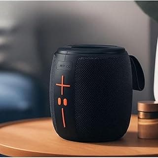 مكبر صوت بلوتوث لاسلكي محمول XS-619 مع ضوء RGB ملون وصوت جهوري نقي وبطارية 1200mAh وحزام تثبيت للدراجة يدعم بطاقة TF ومنفذ USB وشحن من النوع C