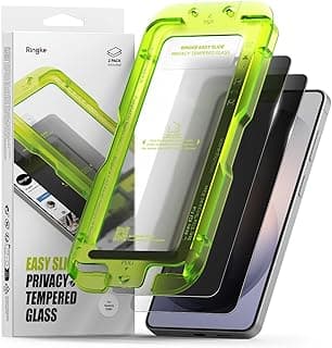 Ringke Easy Slide Privacy for Samsung Galaxy S26 Plus Screen Protector with Installation Tool [2 Pack] [Anti-Spy] HD Quality Shatterproof 9H Tempered Glass with Fingerprint Resistant Coating