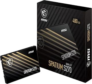 MSI وسيط تخزين ذو حالة ثابتة S270 ساتا 2.5 انش 480 جيجا من سباتيوم 2.5 انش ساتا III ضمان 5 سنوات