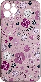 Mobile Magic Silicon Soft Case Microfiber Lining with 3D Flowers Prints For Apple iPhone 11 Pro Max (Cute Rose)