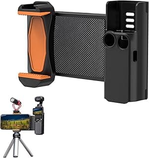 حامل موبايل لجهاز DJI OSMO Pocket 3، مع مسمار تثبيت 1/4 بوصة، محول ترايبود، ومنفذ Cold Shoe