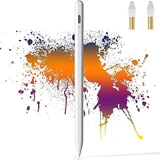 Stylus Pen for iPad with Palm Rejection & Magnetic Design, Active Digital Pencil Compatible with (2018-2022) Apple iPad Pro 11/12.9,iPad 6/7/8/9th Generation,iPad Air 3rd 4th 5th,iPad Mini 5/6th Gen