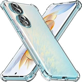 Case for Honor 90 5G, with Camera Protection, Reinforced Corners Transparent Shockproof Soft TPU Bumper Case for Honor 90, Clear