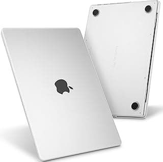 جراب Tuiklol لجهاز ابل MacBook Pro 16 بوصة إصدار 2024 2023 2022 2021 شريحة M4/M3/M2/M1 مع ريتينا ديسبلاي وتاتش آيدي، غطاء صلب متين، شفاف