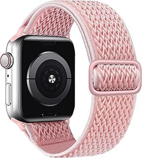 JIELIELE Solo Loop Strap Compatible with Apple Watch Band 38mm 40mm 42mm 44mm, Sport Elastics Silicone Apple Watch Bands Women Men, Replacement Wristband for iWatch Series 6 5 4 3 2 1 SE (S M L)