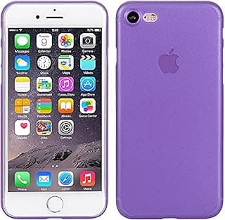 Super Slim Frosted Apple iPhone 6 Plus Cover Anti-Shock Light and Thin 0.3 mm - Transparent Cloudy Purple