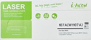 خرطوشة حبر لطابعة ليزر 107A/107R/107W MFP 135A/W، 137FNW بلون أسود من اي-ايكون