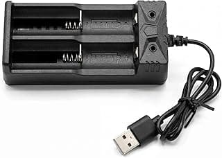 GENPRO G86U2 Lithium-Ion Smart 2-Port Battery Charger with Built-in USB Cable