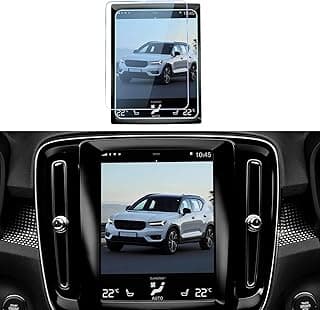 اسكرينة حماية شاشة زجاج مقوى 8.7 بوصة متوافقة مع فولفو XC40 / XC60 / S60 / XC90 / S90، فائقة الشفافية ومضادة للخدش