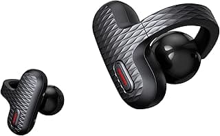 Amazfit Up Bluetooth Headphones, Open Ear Wireless Earbuds with Easy Touch, IPX4 Water Resistant & Sweatproof, AI Noise Reduction, Earphones for Sports, Running, Compatible with Android & iPhone
