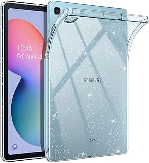 جراب شفاف لسامسونج جالكسي تاب S6 Lite 2024/2022/2020، غطاء حماية خلفي شفاف من TPU نحيف وخفيف الوزن لجميع اجهزة جالكسي تاب S6 Lite 10.4 بوصة، شفاف بلمعة