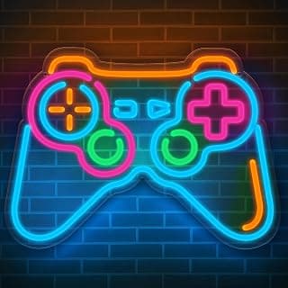 SM4U وحدة تحكم جيمنج LED إضاءة نيون للحائط، تعمل بـ USB، إضاءة ليلية قابلة للتعتيم، ديكور غرفة جيمنج