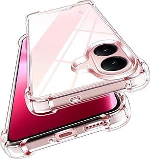 جراب شفاف مضاد للاصفرار لموبايل فيفو V60 لايت 4G/5G مع زوايا معززة [حماية عسكرية ضد الصدمات] جراب حماية شفاف مضاد للخدش من ايفولر