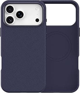 Premium Leather Case for iPhone 17 Pro Max 6.9 inch, Full Body Protection, Shockproof, Anti-Slip Design, Precise Cutouts, Easy Access to Action Button, Lightweight (Navy)