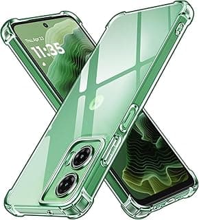 Compatible with Motorola Moto G35 5G Clear Shockproof Case Cover