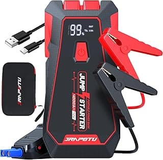 Portable Car Jumper Starter That Boosts Your Car Battery in Emergencies for 10.0L Gas & 8.0L Diesel Engines