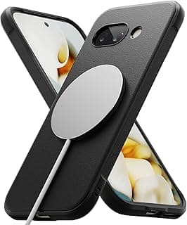 جراب Ringke Onyx مصمم لجوجل Pixel 9a [متوافق مع MagSafe و Pixelsnap] مقاوم للزيوت والأوساخ، ملمس غير قابل للانزلاق، غطاء خفيف الوزن - مغناطيسي أسود