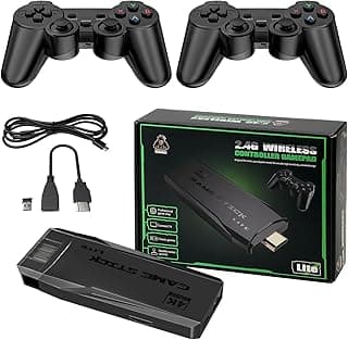 جهاز ألعاب ريترو DOLSAO 2024، أكثر من 20000 لعبة، عصا ألعاب HDMI 4K، محاكي NES، لاسلكي 2.4G، أسود