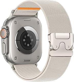 سوار نايلون مرن لساعة ابل Ultra 3 2 1 مقاس 49mm 46mm 45mm 44mm 42mm، سوار رياضي مرن بمشبك للرجال والنساء لساعة ابل سلسلة 11 10 9 8 7 6 5 4 3 SE/2