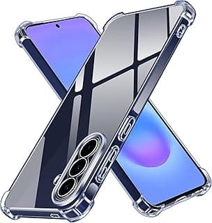 جراب سيليكون شفاف كريستالي لموبايل سامسونج جالاكسي A57 شبكة الجيل الخامس 5G مع زوايا واقية مضادة للصدمات، جراب رفيع وناعم ومرن من البولي يوريثين الحراري مقاوم للخدش من ايفولر