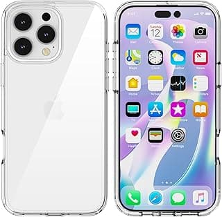 جراب هاتف متوافق مع ابل iPhone 16 Pro، جراب شفاف ممتص للصدمات، تصميم نحيف مقاس 6.3 بوصة